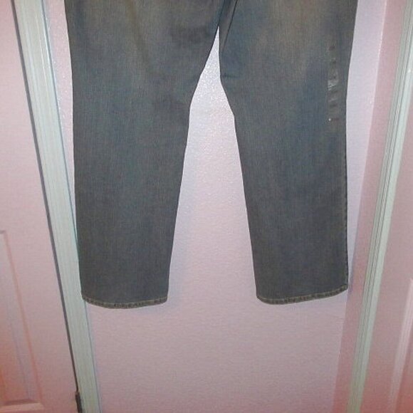 Michael Kors Wide Leg Jeans Plus Size 22W Stretch Denim High Rise Greenwich NWT - Picture 9 of 12